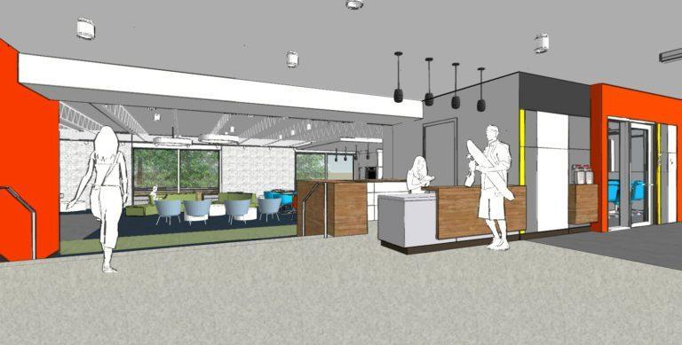 A new, welcoming lobby an common area will be barely recognizable to Williams alumni.